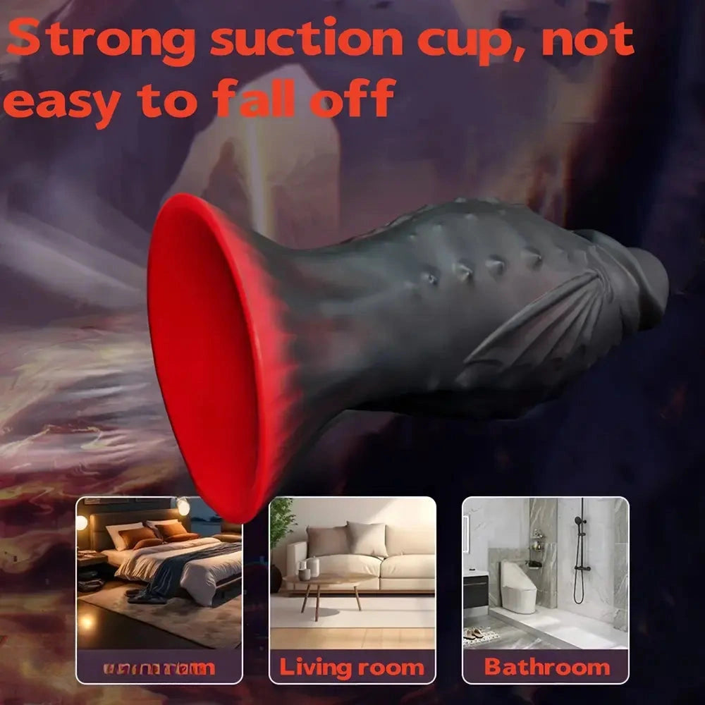 7.87in 9.84in Flying Dragon Spiked Penis Soft Silicone Dildo For G-spot Anus