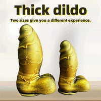 7.87in 9.84in Thick Realistic Silicone Dildo For Vaginal G-spot Stimulation Anus