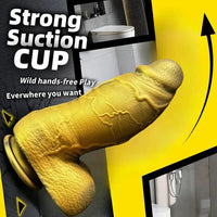 7.87in 9.84in Thick Realistic Silicone Dildo For Vaginal G-spot Stimulation Anus