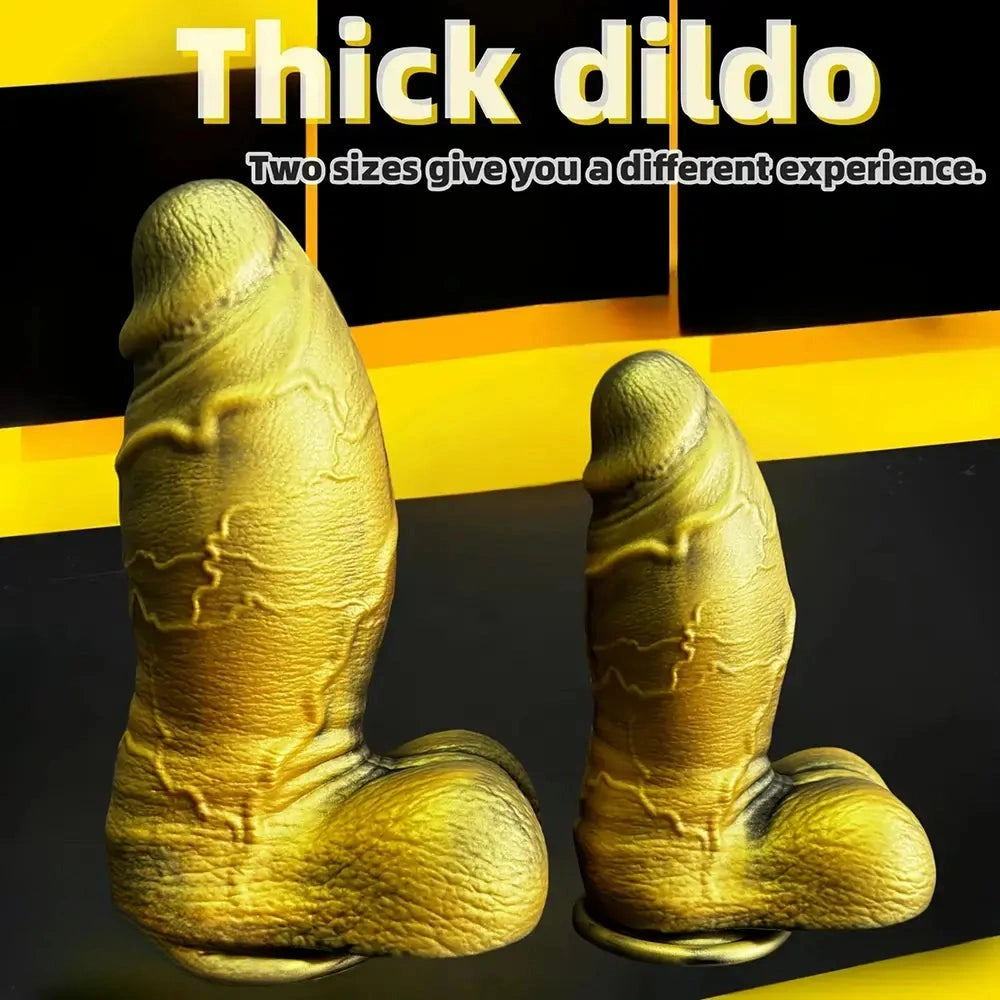 7.87in 9.84in Thick Realistic Silicone Dildo For Vaginal G-spot Stimulation Anus