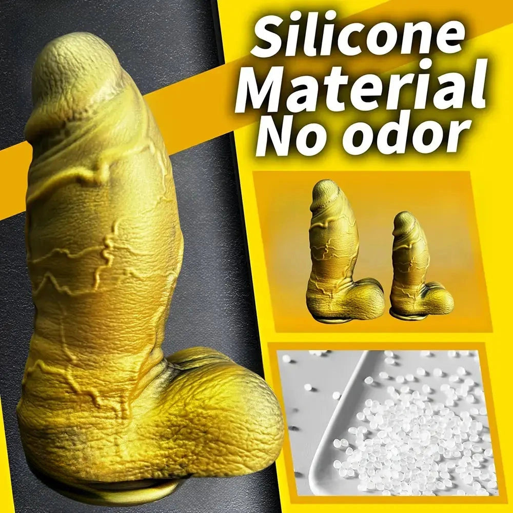 7.87in 9.84in Thick Realistic Silicone Dildo For Vaginal G-spot Stimulation Anus
