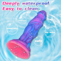 7.87in Alien Dragon Anal Plug Liquid Silicone Monster Dildo For Women