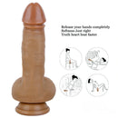7.87in Big Body Liquid Silicone Dildo For Women Real Skin Sex Toy