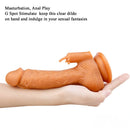 7.87in Big Gold Thick Lifelike Penis Sexy Dildo Sex Toy