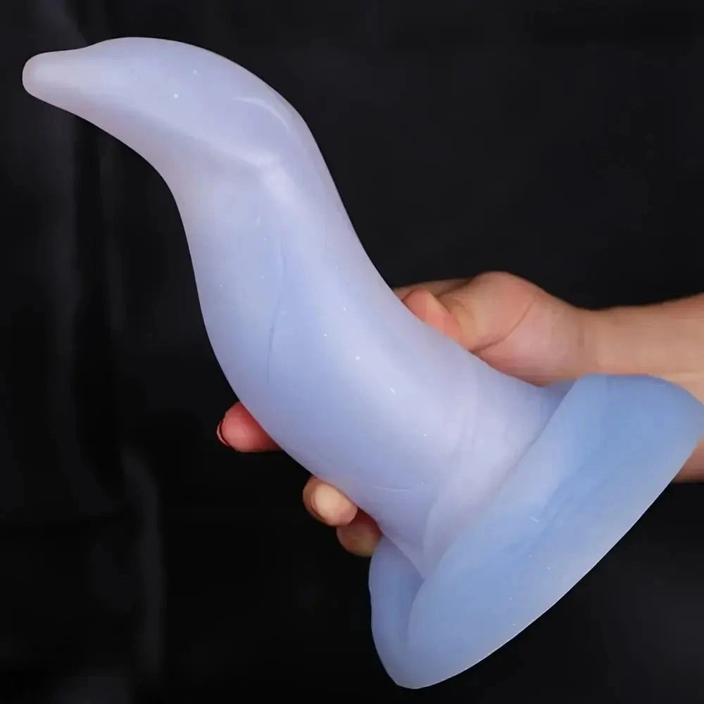 7.87in Bird Beak Fantasy Silicone Animal Dildo For G-spot Prostate Orgasm