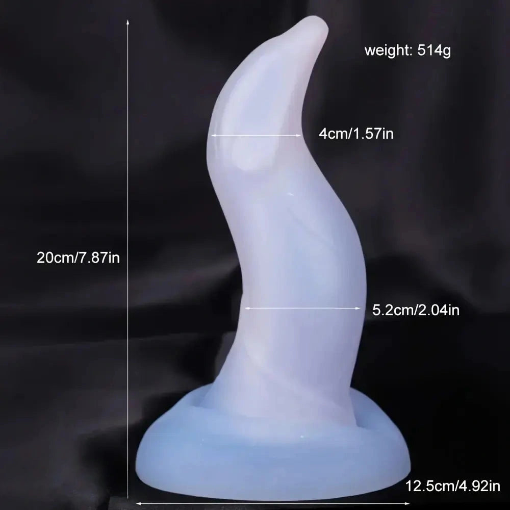 7.87in Bird Beak Fantasy Silicone Animal Dildo For G-spot Prostate Orgasm