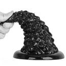 7.87in Black PVC Thick Anal Plug Anal Expansion Suction Cup G Spot Dildo