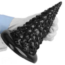 7.87in Black PVC Thick Anal Plug Anal Expansion Suction Cup G Spot Dildo