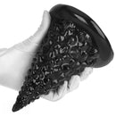 7.87in Black PVC Thick Anal Plug Anal Expansion Suction Cup G Spot Dildo