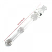 7.87in Cartoon Bear Series Glass Fantasy Cute Massage Stick Dildo