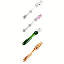 7.87in Cartoon Bear Series Glass Fantasy Cute Massage Stick Dildo