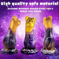 7.87in Chinese Zodiac Dog Design Silicone Hand Wash Only Soft Dildo