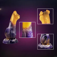 7.87in Chinese Zodiac Dog Design Silicone Hand Wash Only Soft Dildo