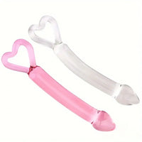 7.87in Clear Premium Unisex Glass Crystal Dildo For Female Male Lesbian