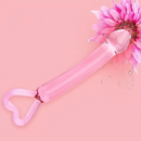 7.87in Clear Premium Unisex Glass Crystal Dildo For Female Male Lesbian