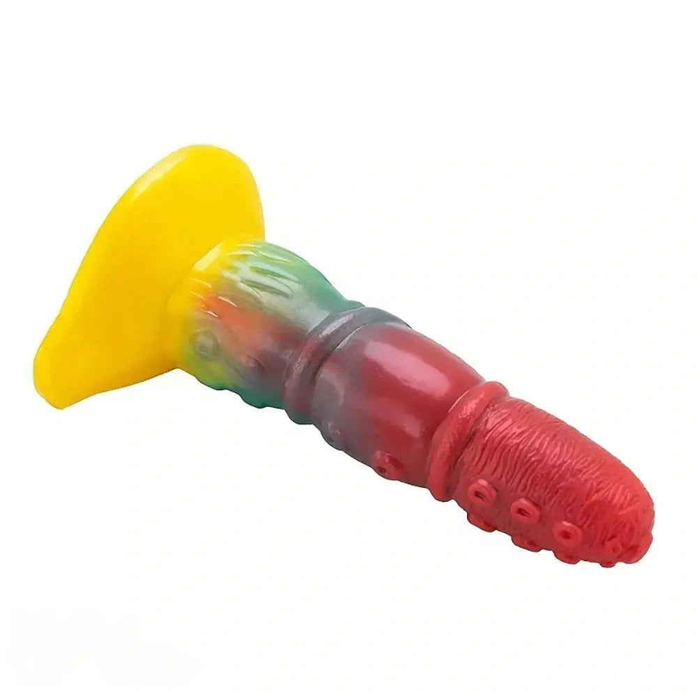 7.87in Colorful Silicone Simulation Special-Shaped Masturbator Tentacle Dildo