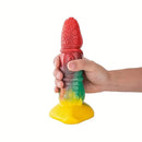 7.87in Colorful Silicone Simulation Special-Shaped Masturbator Tentacle Dildo
