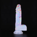7.87in Crystal Clear Fruit Silicone Dildo For Adult Couples