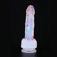 7.87in Crystal Clear Fruit Silicone Dildo For Adult Couples