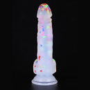 7.87in Crystal Clear Fruit Silicone Dildo For Adult Couples