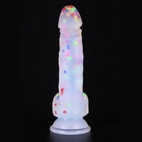 7.87in Crystal Clear Fruit Silicone Dildo For Adult Couples
