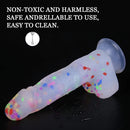 7.87in Crystal Clear Fruit Silicone Dildo For Adult Couples