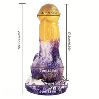7.87in Dildo Sex Toy With Suction Cup Silicone Rabbit-Shaped Dildo
