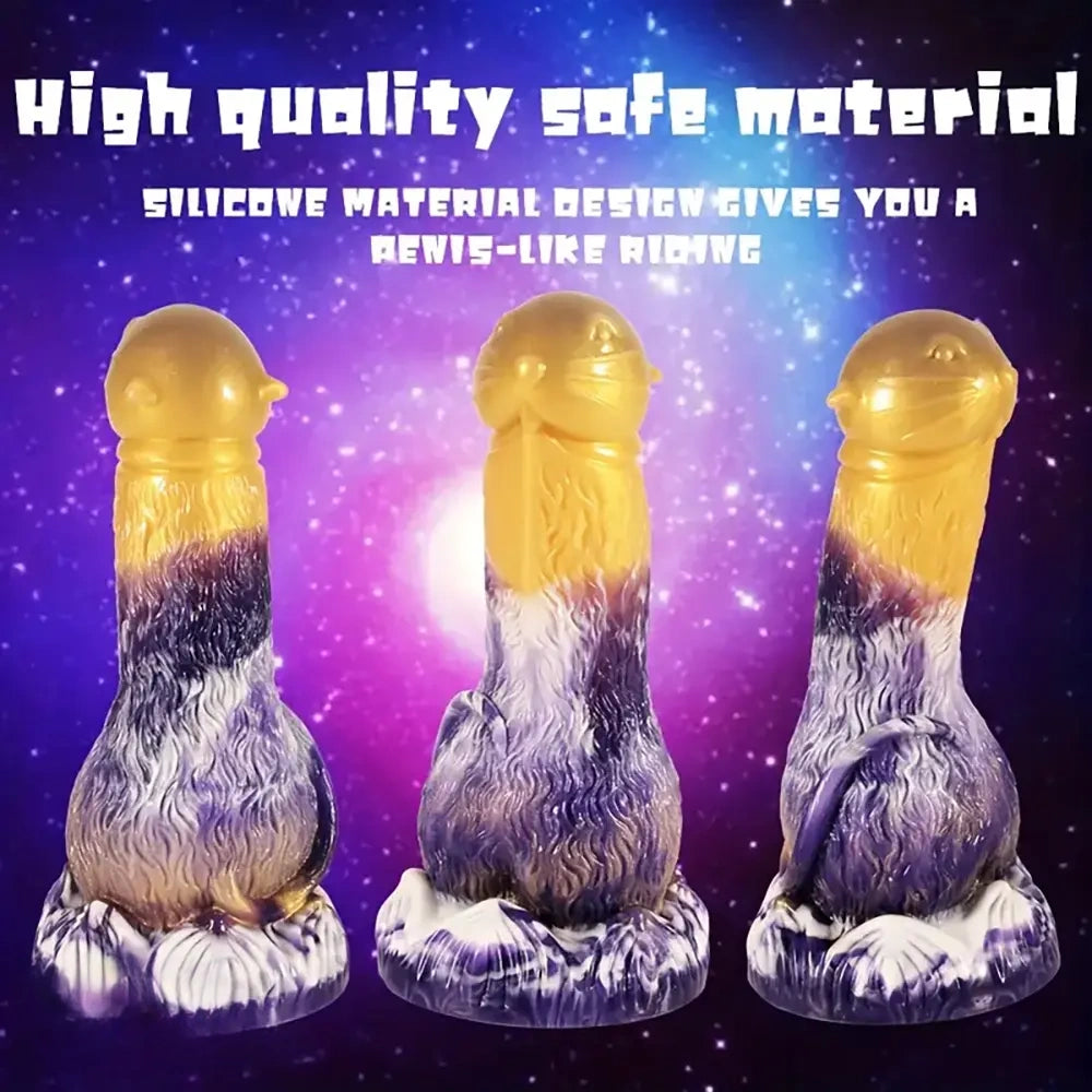 7.87in Dildo Sex Toy With Suction Cup Silicone Rabbit-Shaped Dildo