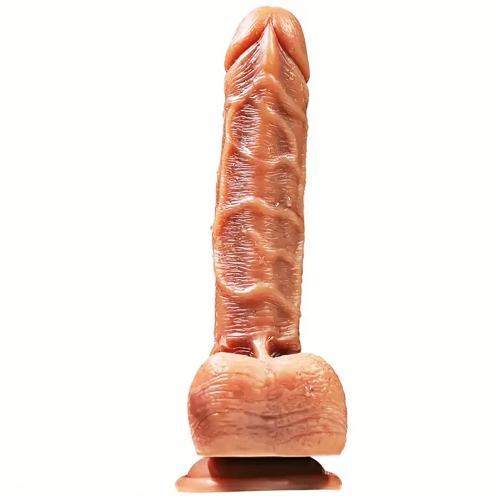 7.87in Double Layer Silicone Realistic Personal Massager Soft Dildo