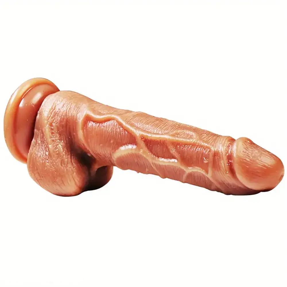 7.87in Double Layer Silicone Realistic Personal Massager Soft Dildo