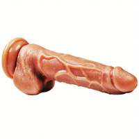 7.87in Double Layer Silicone Realistic Personal Massager Soft Dildo