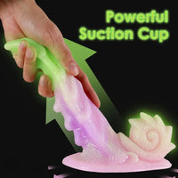 7.87in Dragon Tentacle Luminous Anal Monster Silicone Soft Dildo