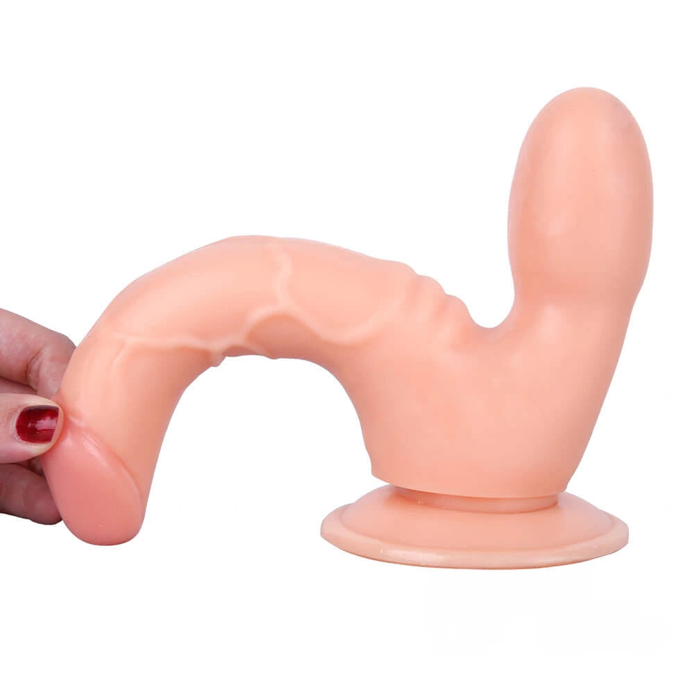 7.87in Dual Heads Real Lifelike Dildo For Anus Vagina Playing
