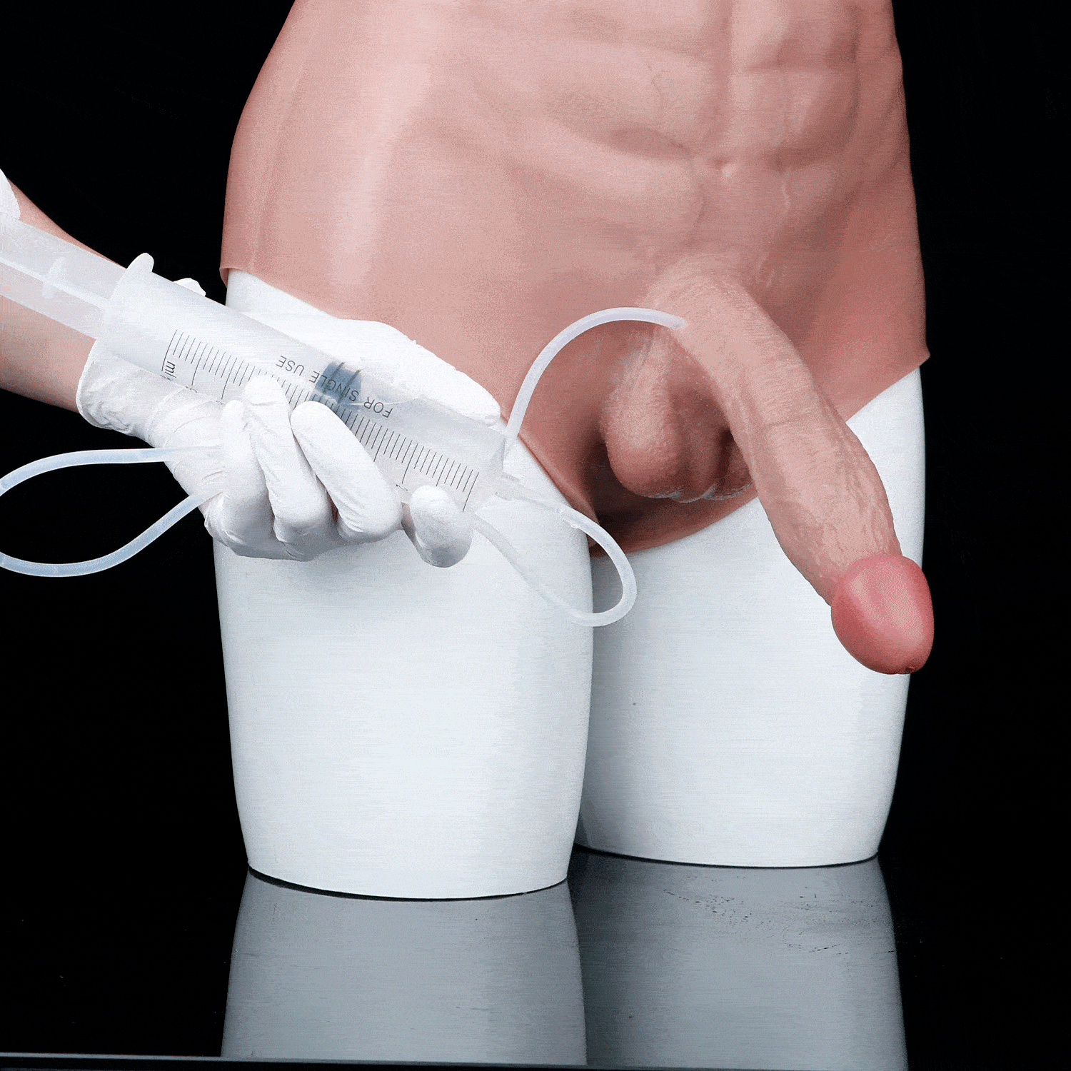 7.87in Ejaculating Dildo Pants Vagina Massager For Female Masturbator