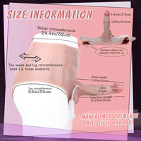 7.87in Ejaculating Dildo Pants Vagina Massager For Female Masturbator