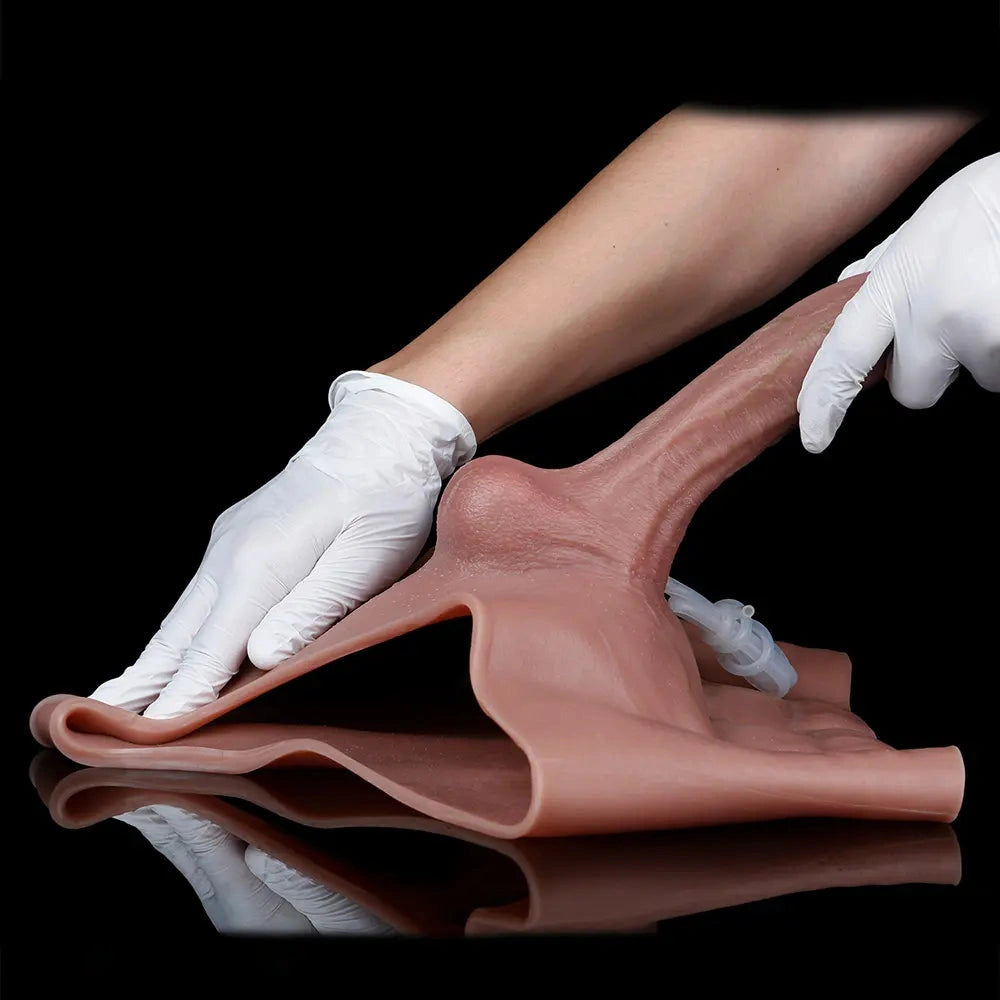 7.87in Ejaculating Dildo Pants Vagina Massager For Female Masturbator