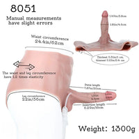 7.87in Ejaculating Dildo Pants Vagina Massager For Female Masturbator