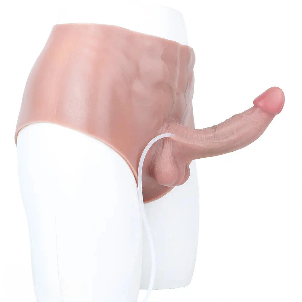 7.87in Ejaculating Dildo Pants Vagina Massager For Female Masturbator