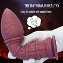 7.87in Ergonomic Silicone Cone Mushroom Head Threaded Dildo