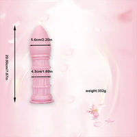 7.87in Ergonomic Silicone Cone Mushroom Head Threaded Dildo