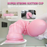 7.87in Ergonomic Silicone Cone Mushroom Head Threaded Dildo