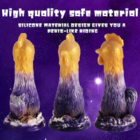 7.87in Exotic Thick Rooster Chicken Silicone Dildo Penis Couple Gift