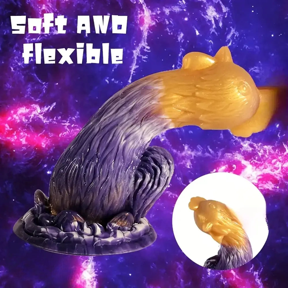 7.87in Exotic Thick Rooster Chicken Silicone Dildo Penis Couple Gift