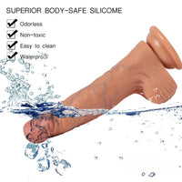 7.87in Extreme Realistic Vivid Silicone Dildo With Veins