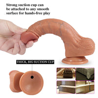7.87in Extreme Realistic Vivid Silicone Dildo With Veins