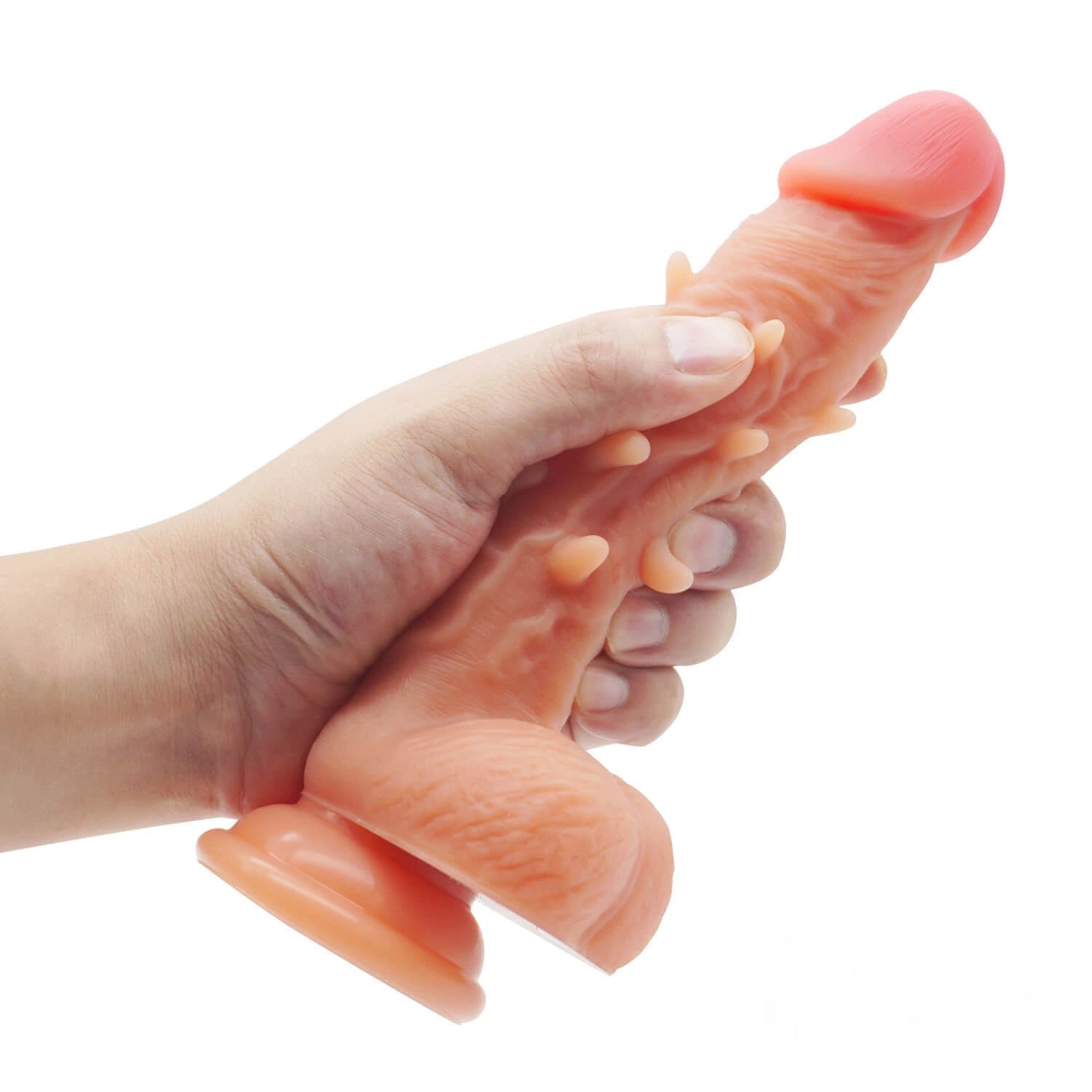 7.87in Extreme Vivid Glans Spiked Dildo With True Tendons
