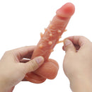 7.87in Extreme Vivid Glans Spiked Dildo With True Tendons