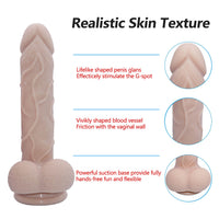 7.87in Fake Penis Sex Toy Dildo For Anus Vaginal Masturbation