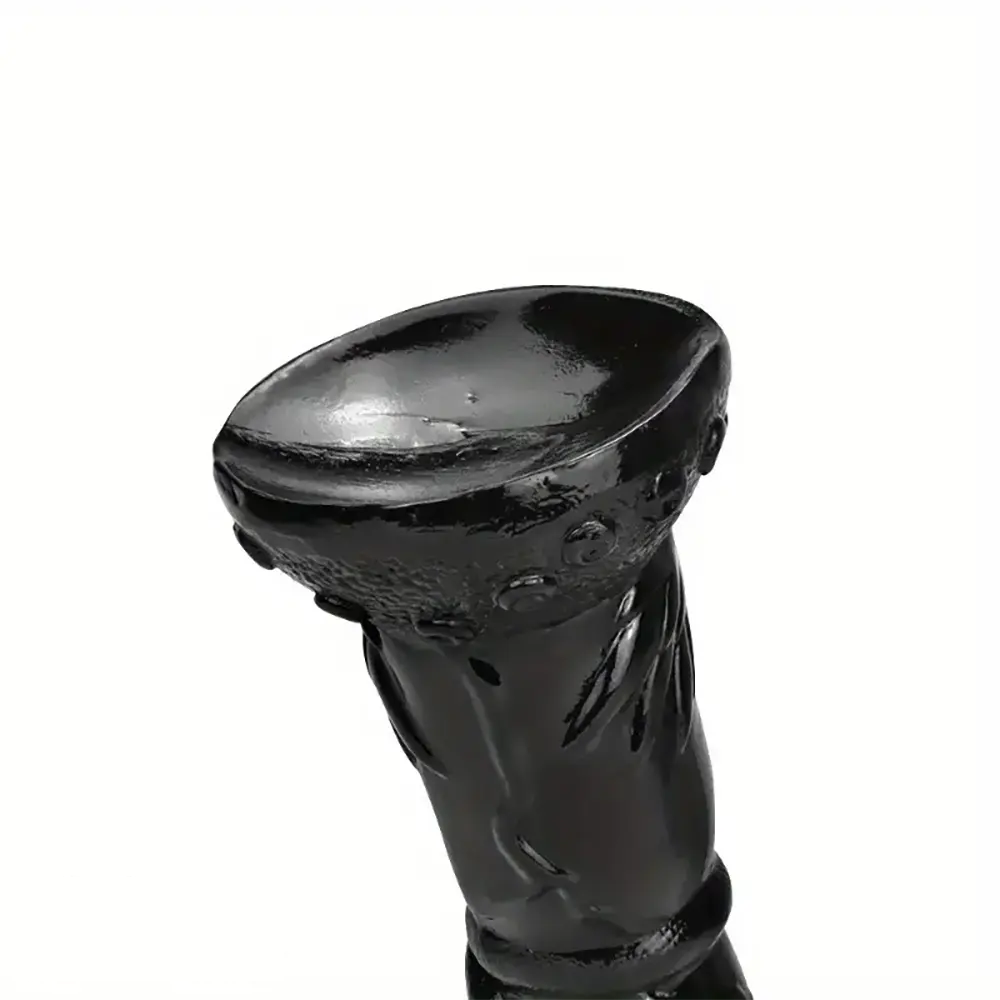 7.87in Fantasy Black Spiked Male Dildo For Stimulation Massager Pleasure