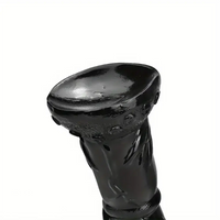 7.87in Fantasy Black Spiked Male Dildo For Stimulation Massager Pleasure